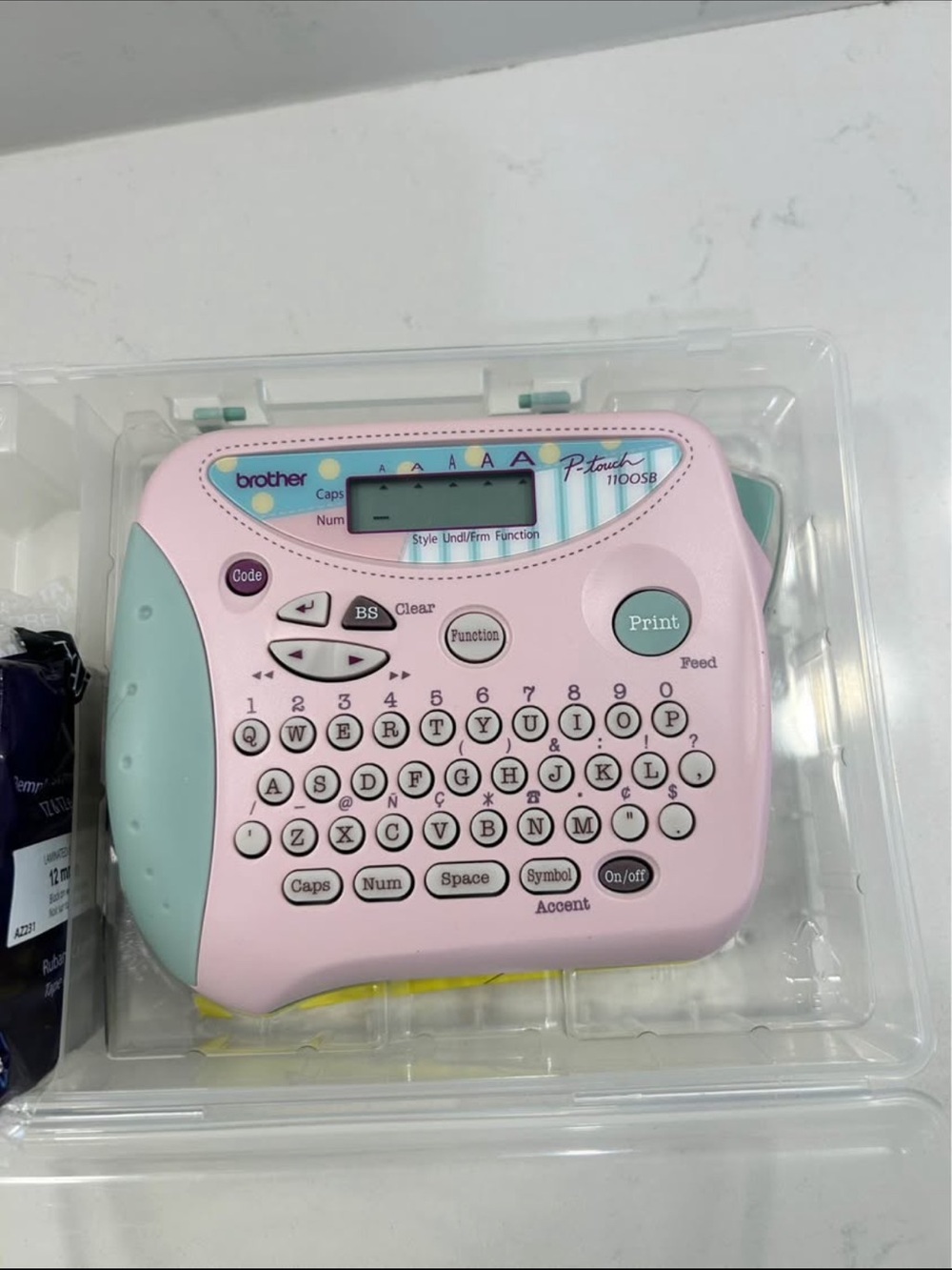 Brother P-touch 1100SB Pink and Mint Label Maker